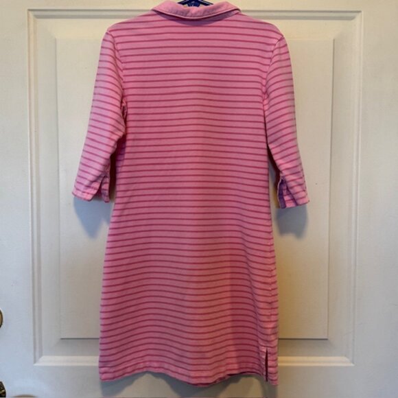 Girl Connection Stretch Pink Striped Dress sz 6 6X - Picture 3 of 9